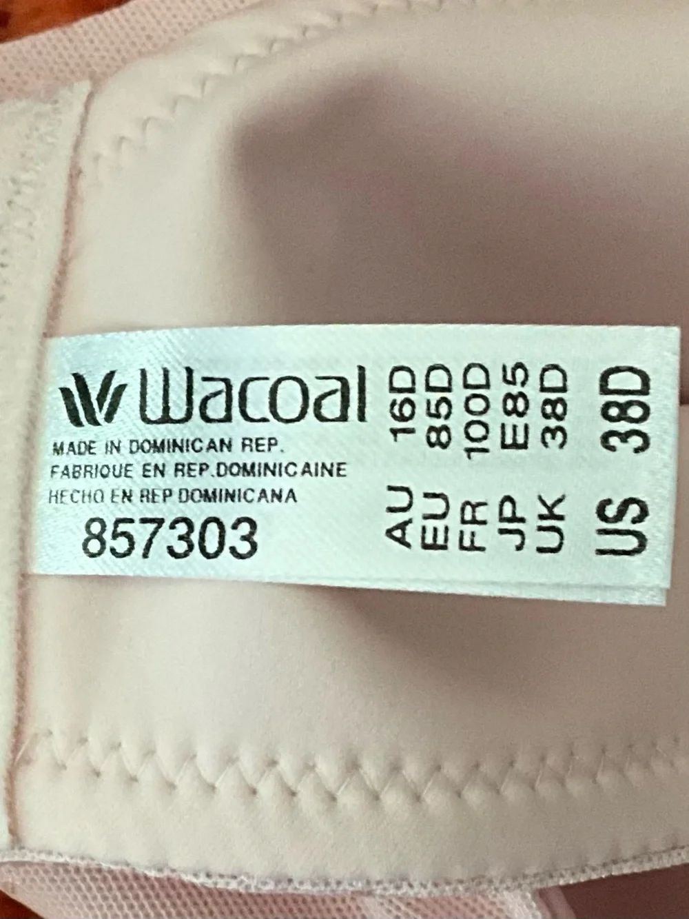 Wacoal Back Appeal Miminizer Bra in CrystalPink Full Coverage Underwire Bra